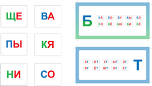 Дидактическое пособие «Слоги»