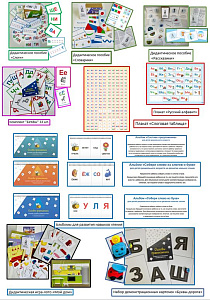 Полифункциональные карточки, для воспитания звуковой культуры речи, автоматизации и дифференциации звуков, развития памяти, внимания, воображения и мышления, соотнесения звука и его графического изображения – буквы, создания «образа буквы» - комплект