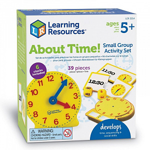 Развивающая игрушка Learning Resources «Учимся определять время» большой набор (6 элементов)